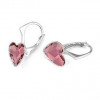 Další: Stříbrné náušnice se srdcem Crystals from Swarovski® Antique Pink