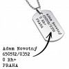 Další: Vojenská známka - dog tag + kuličkový řetízek