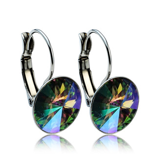 Ocelové náušnice s krystaly Swarovski® 12 mm, PARADISE SHINE