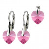 Předchozí: Stříbrné náušnice a přívěšek srdíčka s krystaly Crystals from Swarovski®, Pink > varianta Pink